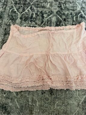 Vintage Juicy Couture Light Pink Tiered Ruffle Skirt